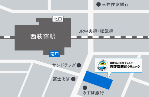 医療法人そらあみ 西荻窪駅前クリニック MAP